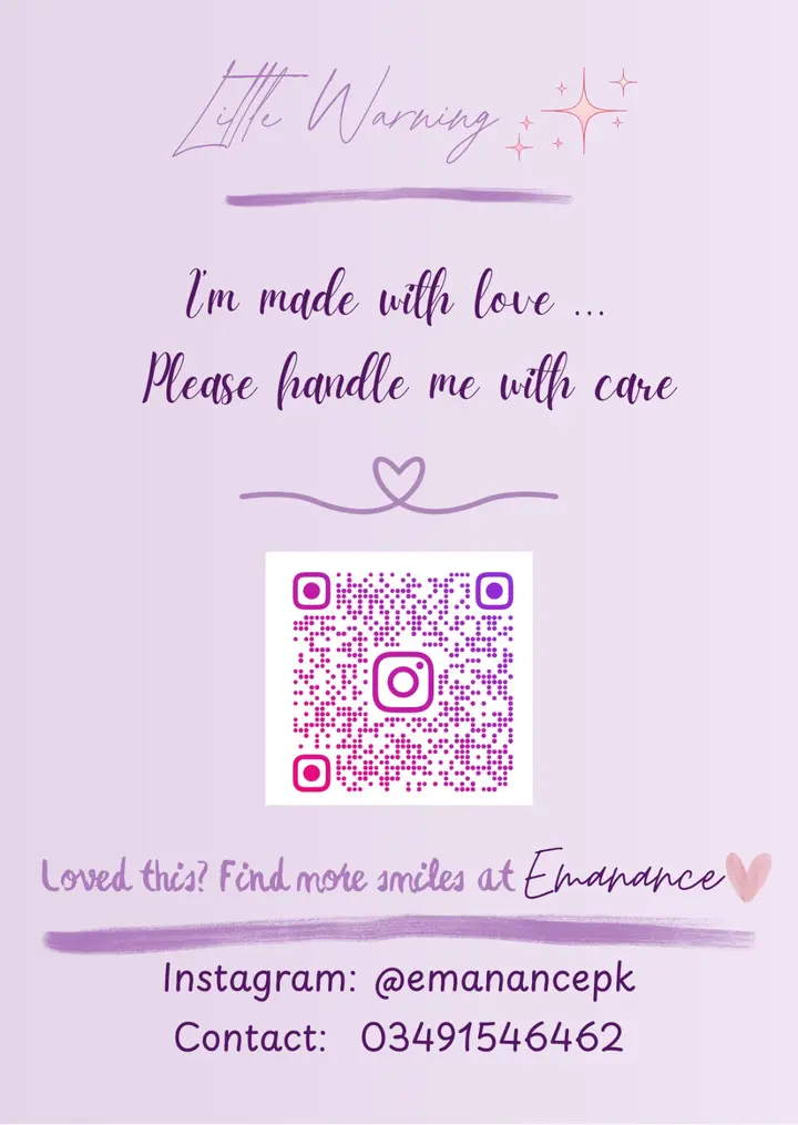 EMANANCE care card with Instagram QR code