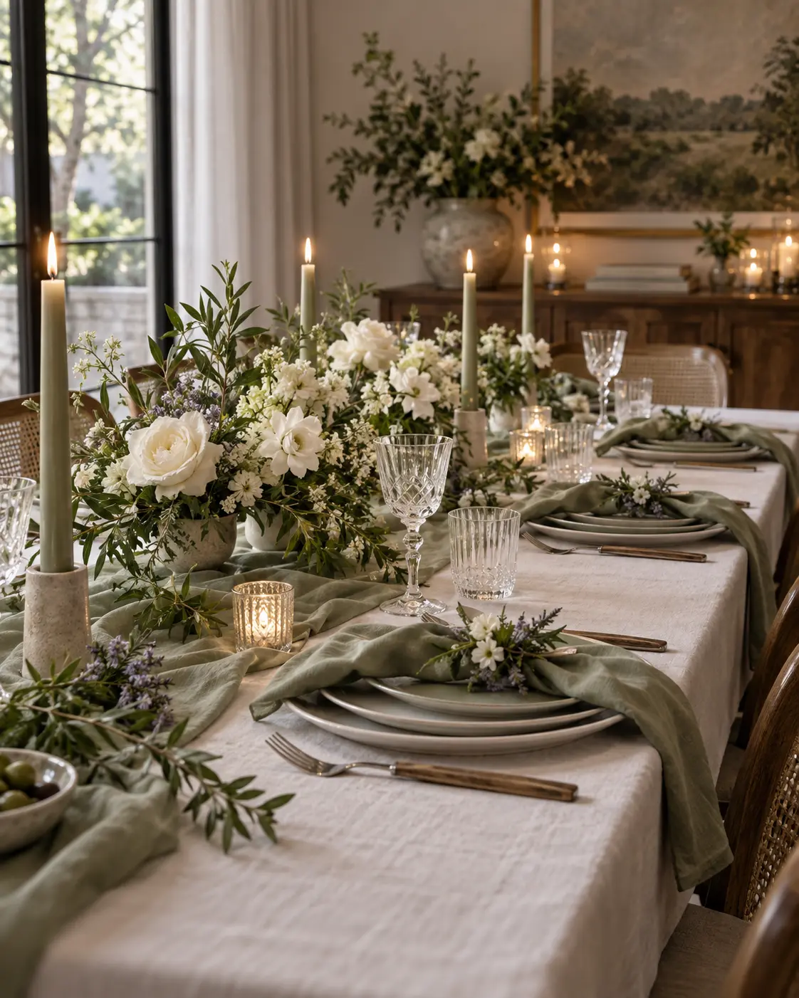 Sage Anniversary Table